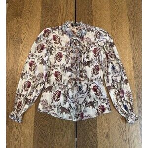 Dolce & Gabbana Floral Silk Button Up Blouse Women’s Sz 40/US 4 Made in Italy